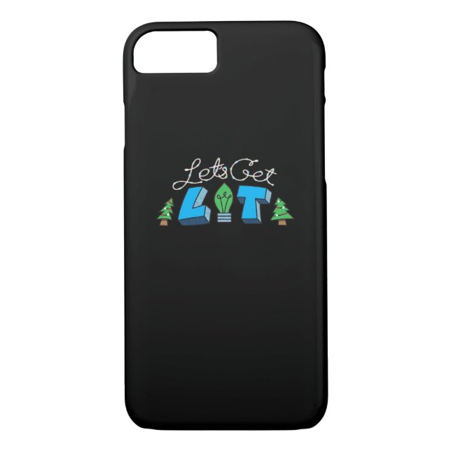 Let's Get Lit Christmas Classic Case-Mate iPhone Case (Back)
