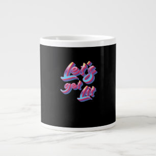 Let's Get Lit - Christmas Classic Large Coffee Mug