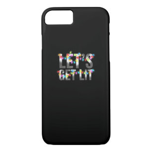 Let's Get Lit, Christmas Drinking, Christmas Light Case-Mate iPhone Case