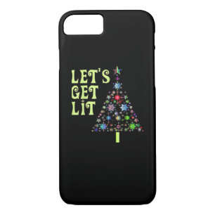Let's Get Lit Christmas Funny Design Case-Mate iPhone Case