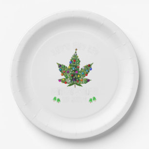 Let's Get Lit Christmas In July Christmas Tree Paper Plate