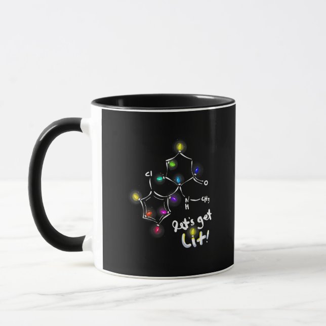Let's Get Lit Christmas Ketamine Mug (Left)