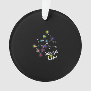 Let's Get Lit Christmas Ketamine Ornament
