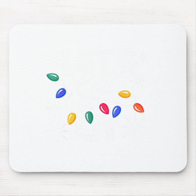 Let's Get Lit Christmas Lights  Mouse Pad (Front)