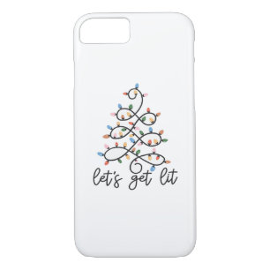 Let's Get Lit Christmas Tree Lights Classic Case-Mate iPhone Case
