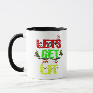 Let's Get Lit Classic Funny Retro Mug