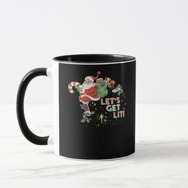 Let's Get Lit Classic Minimal Clean Mug (Left)