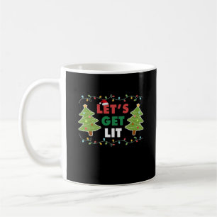 Let's Get Lit Classic Retro Graphic Coffee Mug