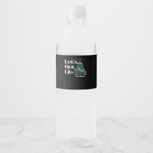 Let's Get Lit Classic Water Bottle Label