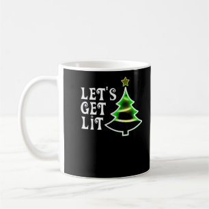 Let's Get Lit Design Adult Funny Christmas Essenti Coffee Mug
