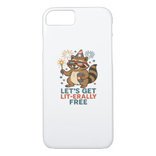 Let's Get Lit-erally Free Design - Fun Party Quote Case-Mate iPhone Case