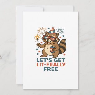 Let's Get Lit-erally Free Design - Fun Party Quote Holiday Card