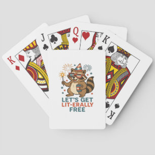 Let's Get Lit-erally Free Design - Fun Party Quote Playing Cards