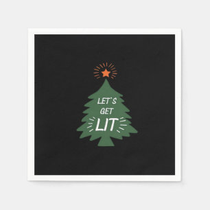 Let's Get Lit Essential Creative Casual Napkin