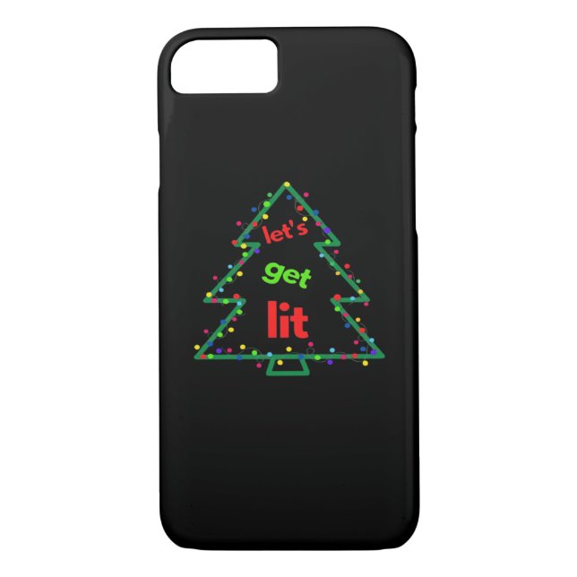 Let's Get Lit Essential Retro Style Case-Mate iPhone Case (Back)