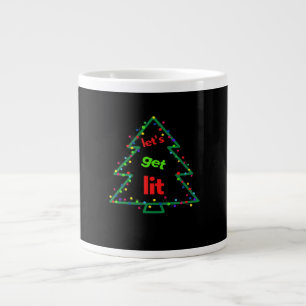 Let's Get Lit Essential Retro Style Large Coffee Mug