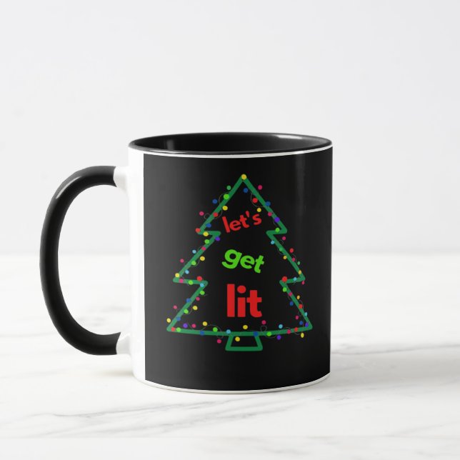 Let's Get Lit Essential Retro Style Mug (Left)
