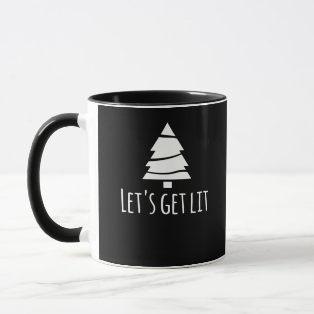 Let's Get Lit Essential Retro Style Mug (Left)