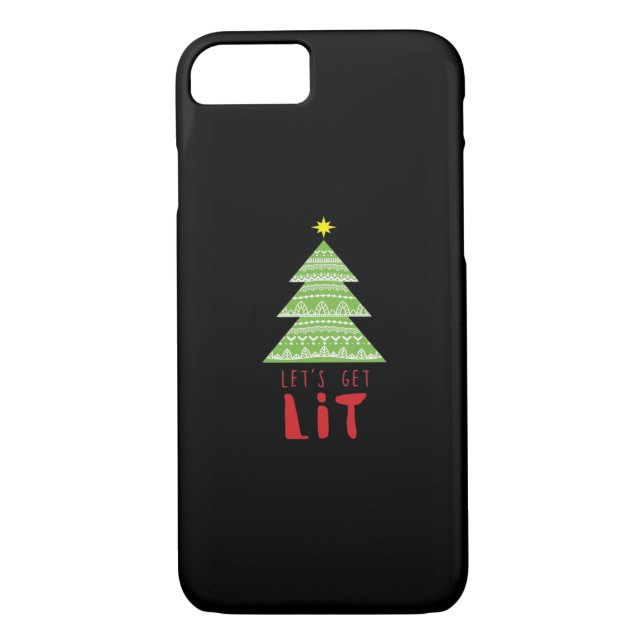 Let's Get Lit Essential Simple Graphic Case-Mate iPhone Case (Back)