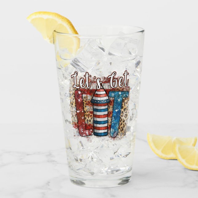 Let's Get Lit | Fireworks | Stars and Stripes Glass (Front Ice)