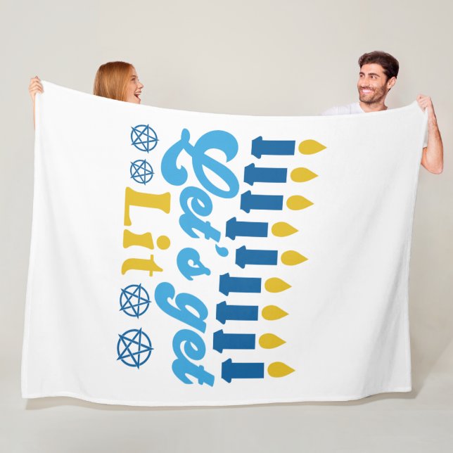 Let's Get Lit! Fleece Blanket (In Situ)