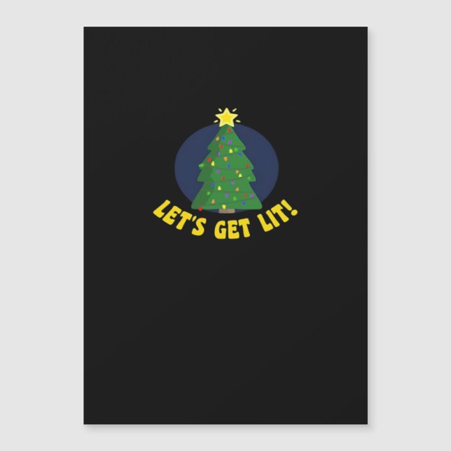 Let's Get Lit - Funny Christmas Classic (Front)