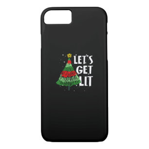Let's Get Lit Funny Christmas Drinking Men Women Case-Mate iPhone Case