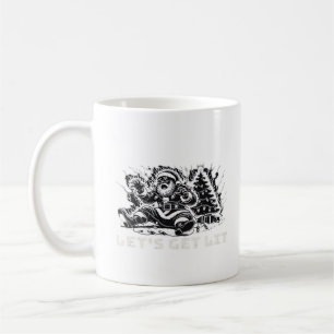 Let's Get Lit Funny Christmas Vibe Classic Coffee Mug