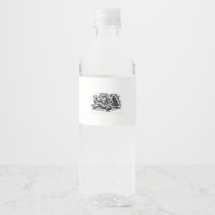Let's Get Lit Funny Christmas Vibe Classic Water Bottle Label