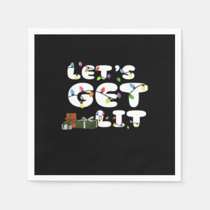 Let's Get Lit, Funny  Napkin