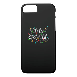 Let's Get Lit - Funny Xmas Holidays Christmas Case-Mate iPhone Case