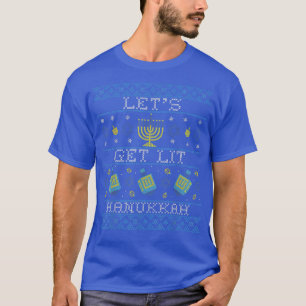 Lets Get Lit Hanukkah Ugly Christmas Sweater 7