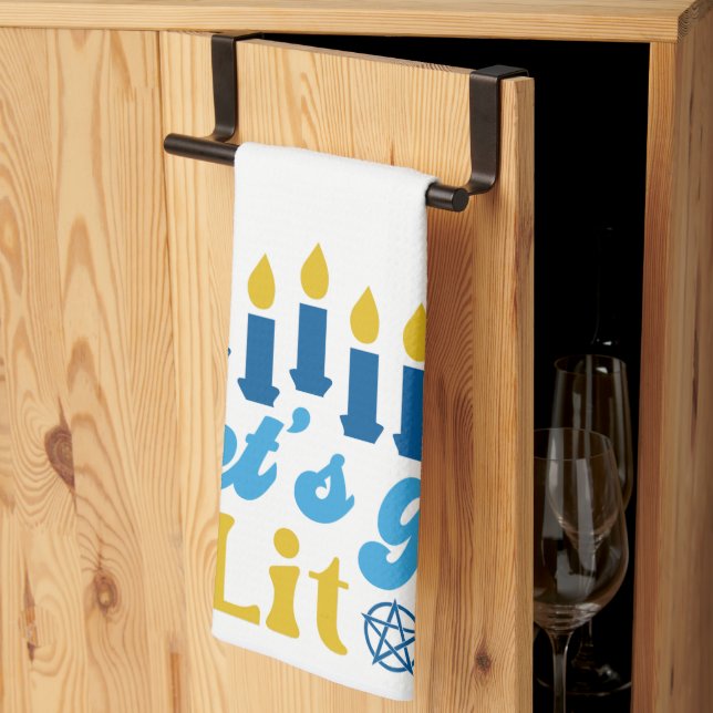 Let's Get Lit! Kitchen Towel (Thirds Fold)