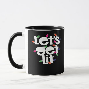 Let's Get Lit Light Bulbs Classic Mug