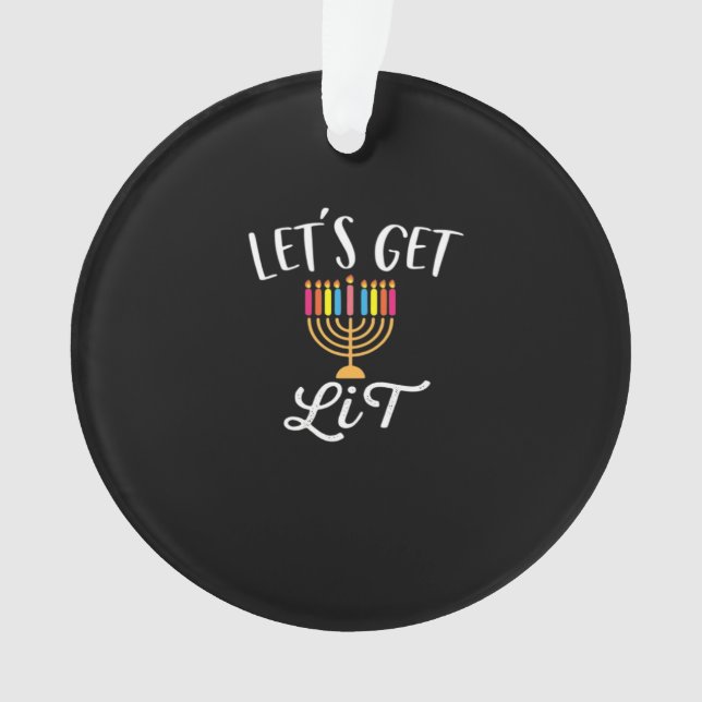 Let's Get Lit - Literary Slim Fit Essential Ornament (Front)