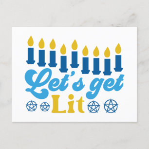 Let's Get Lit! Postcard
