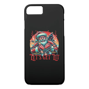 Let's Get Lit Santa Christmas Vibe Classic Case-Mate iPhone Case