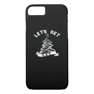 Let's Get Lit This Christmas Funny Humor Quote For Case-Mate iPhone Case