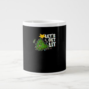 Let's Get Lit Tipsy Christmas Tree Classic Large Coffee Mug