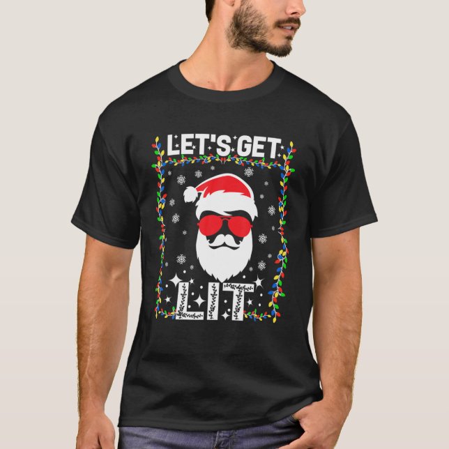 Let's Get Lit Ugly Christmas Sweater (Front)
