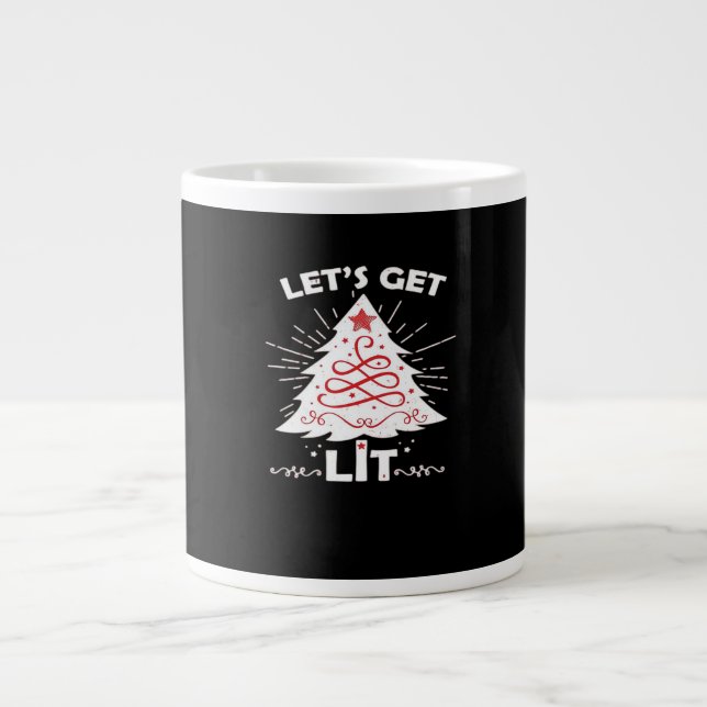 Let's Get Lit - White Essential Large Coffee Mug (Front)