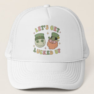 Let's Get Lucked Up Leprechaun Trucker Hat