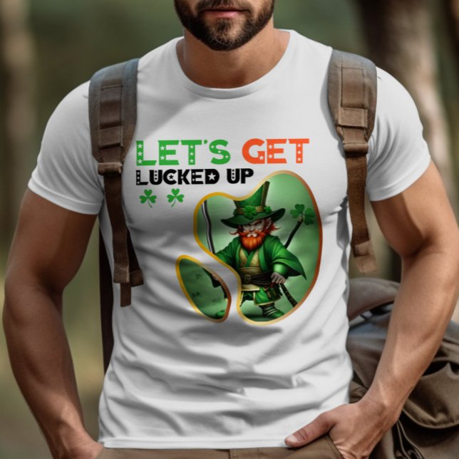Let's Get Lucked Up - Shimmering Shamrock Ball T-Shirt (Creator Uploaded)
