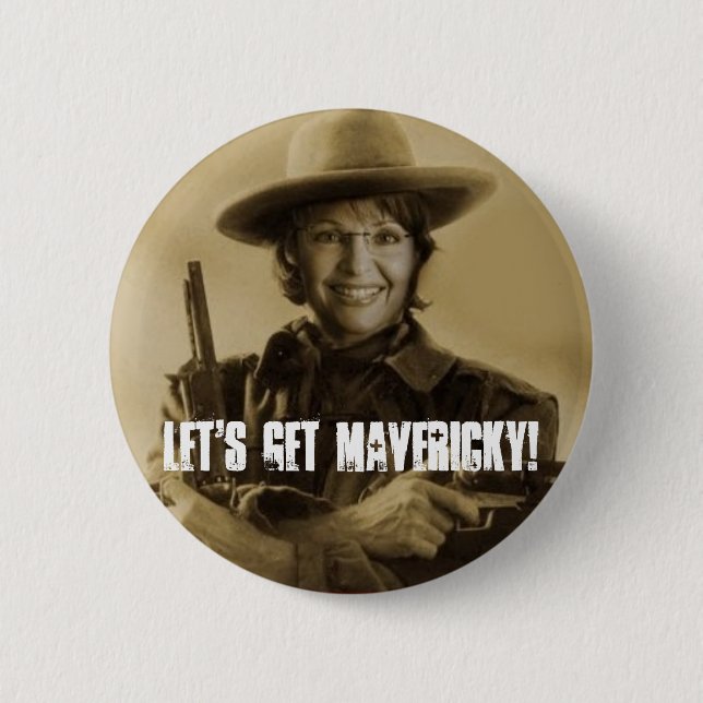 Let's Get Mavericky! 2 Inch Round Button (Front)