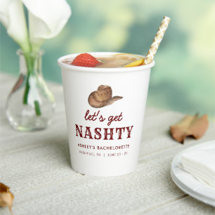 Let's Get Nashty Nashville Bachelorette Weekend G Paper Cups