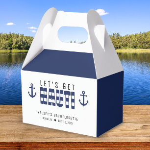 Let's Get Nauti Bachelorette Party Favor Box