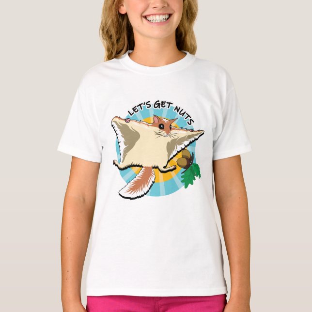 Let's Get Nuts - Flying Squirrel T-Shirt (Front)