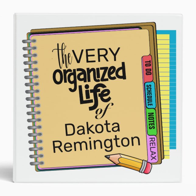 Let's Get Organized Planner  Binder (Front)