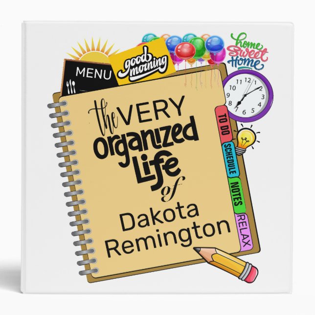 Let's Get Organized Planner  Binder (Front)