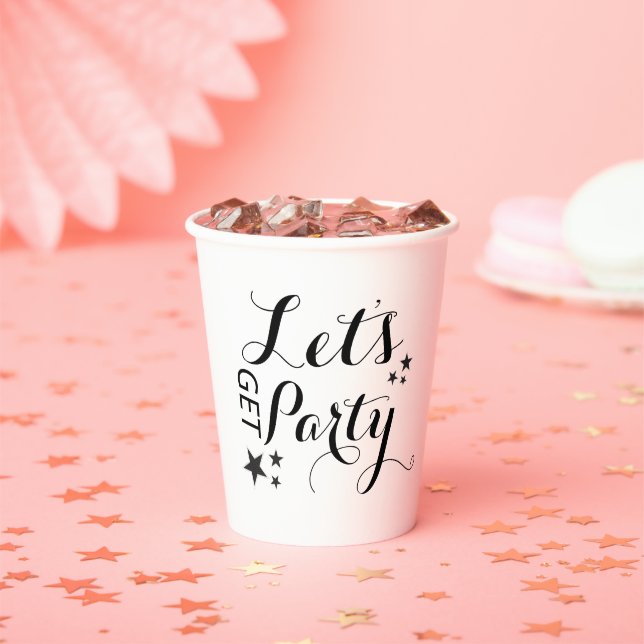 Let's Get Party Paper Cup (Insitu)